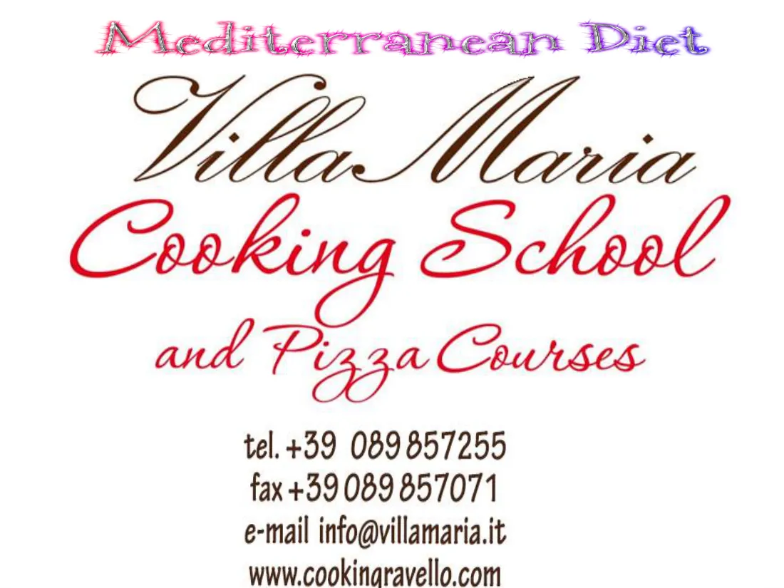 Cover of the Villa Maria Cooking School recipe book